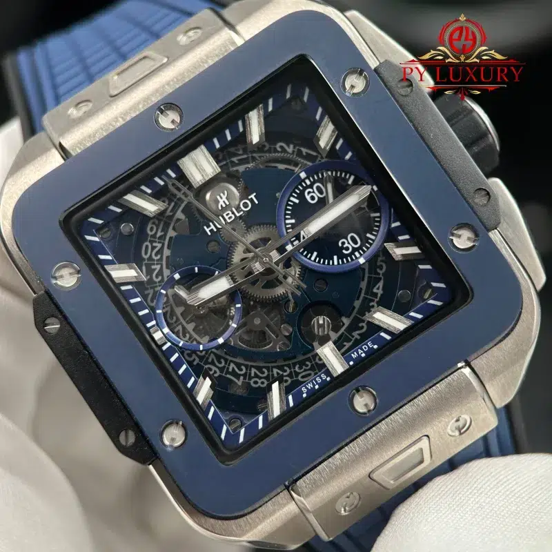 Hublot-Square-Bang-Unico-Titanium-Blue-Ceramic-Best-Replica-BBF-4-800x800 Hublot Square Bang Unico Titanium Ceramic Blue Best Replica BBF 42mm - Image 4