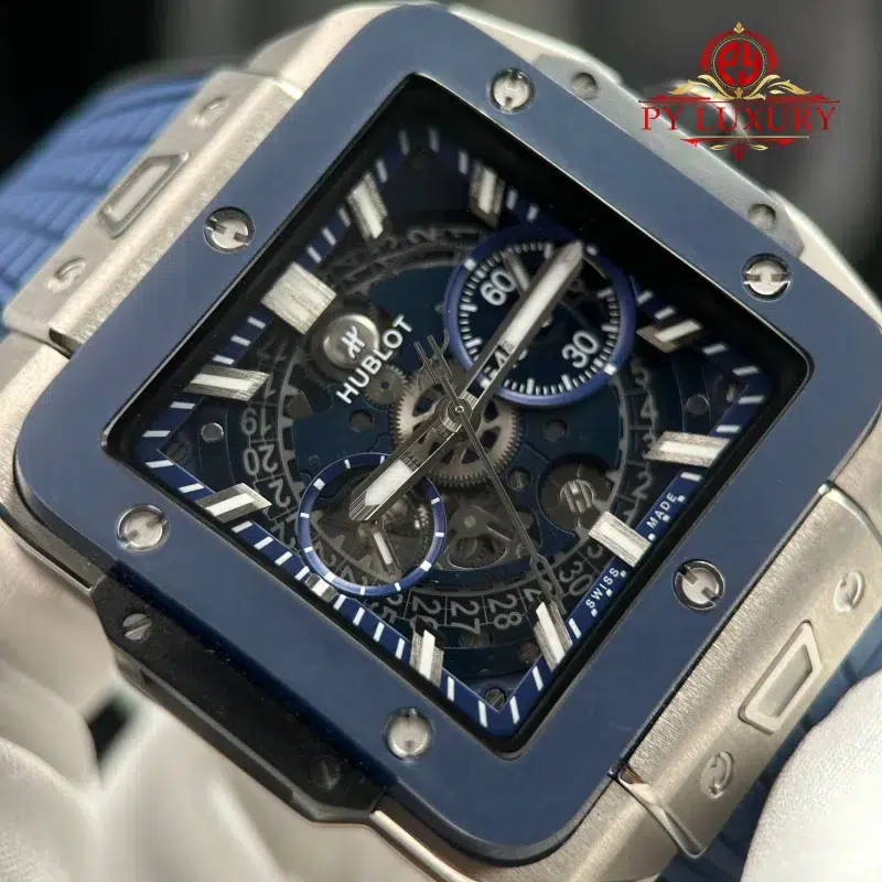 Hublot-Square-Bang-Unico-Titanium-Blue-Ceramic-Best-Replica-BBF-5-800x800 Hublot Square Bang Unico Titanium Ceramic Blue Best Replica BBF 42mm - Image 5