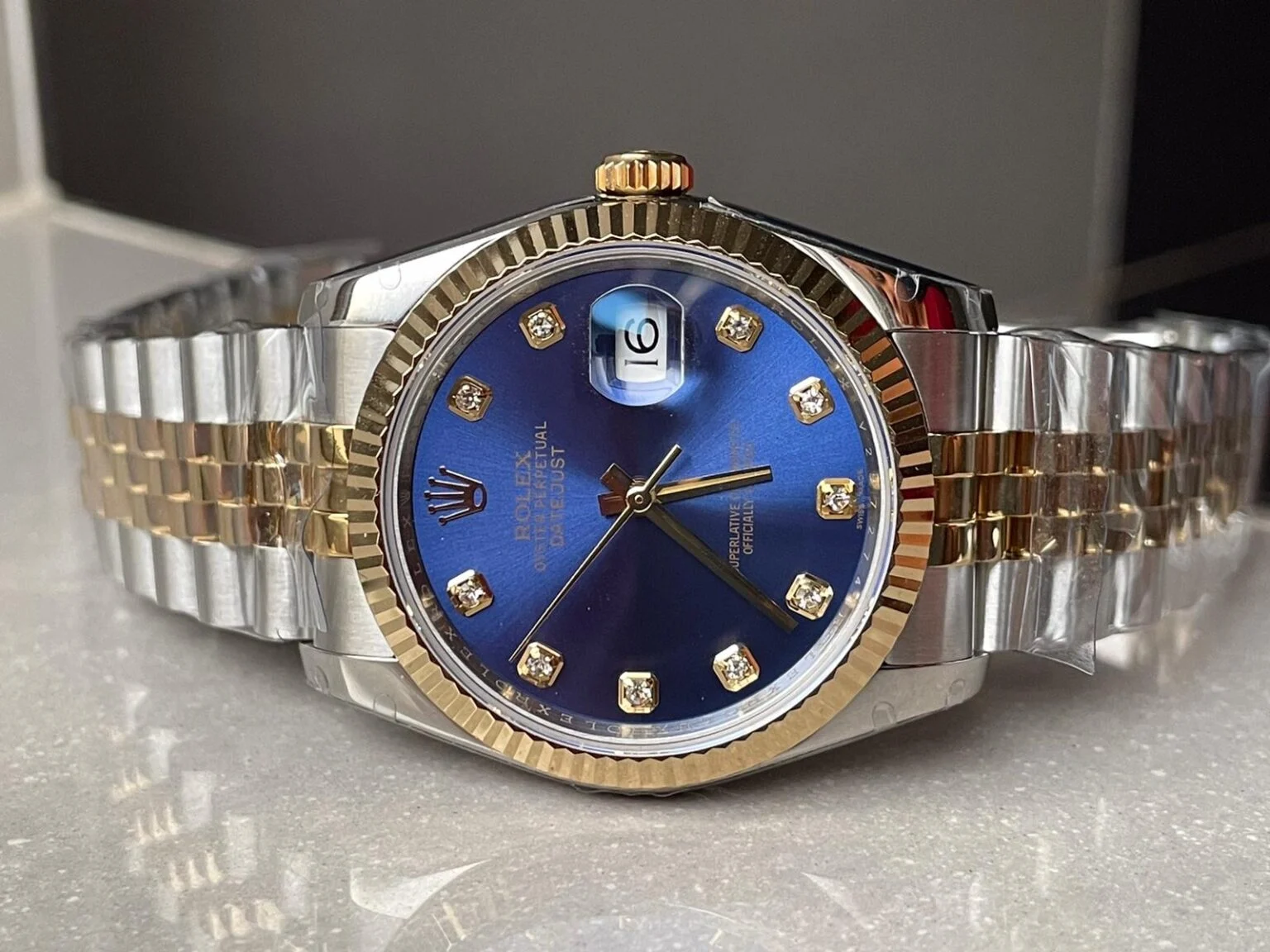 IMG_0599-2-1536x1152-1 Rolex DateJust 31mm Ladies 278289 BPF Blue /gold Dial 316L steel A2836 movement - Image 3