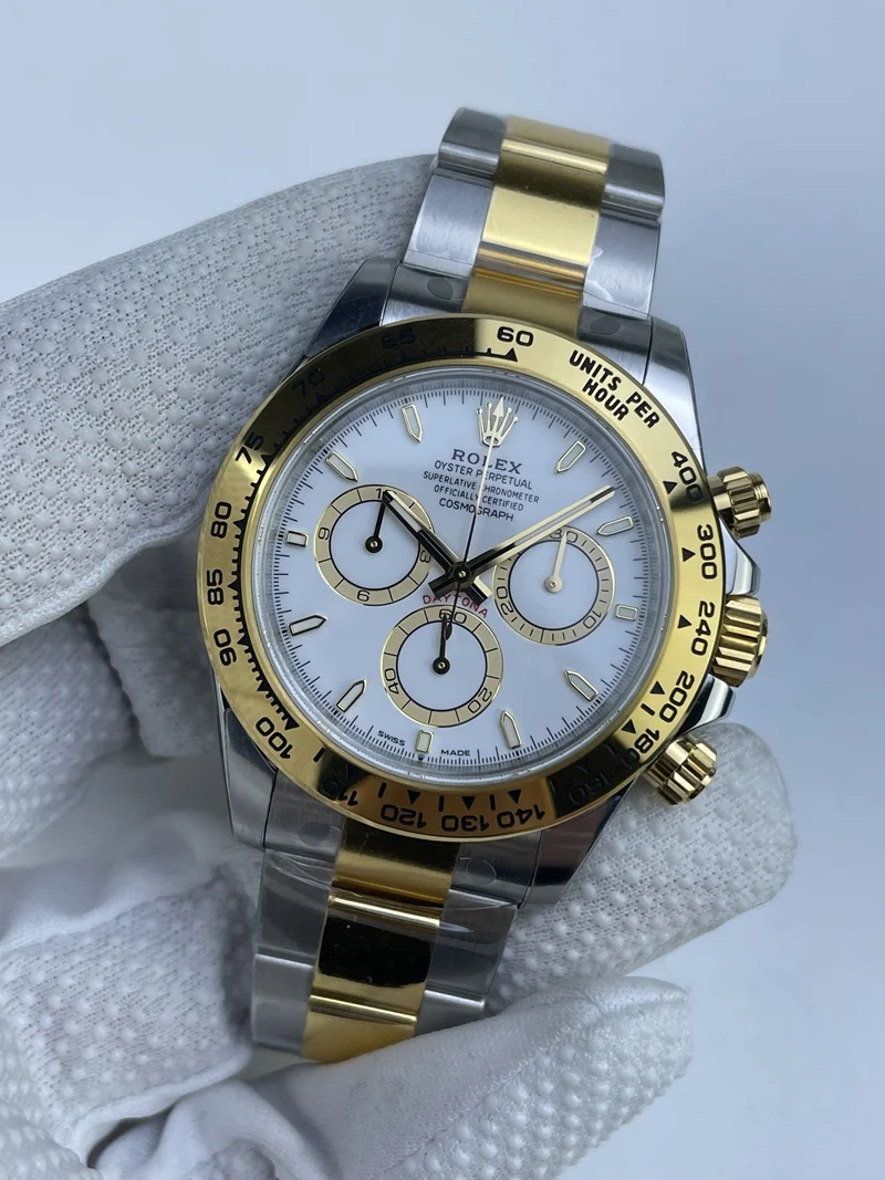 IMG_0800 Daytona 126503 VSF 1:1 Best Edition White Dial on SS/YG Braclet DD4131 (Weighted)