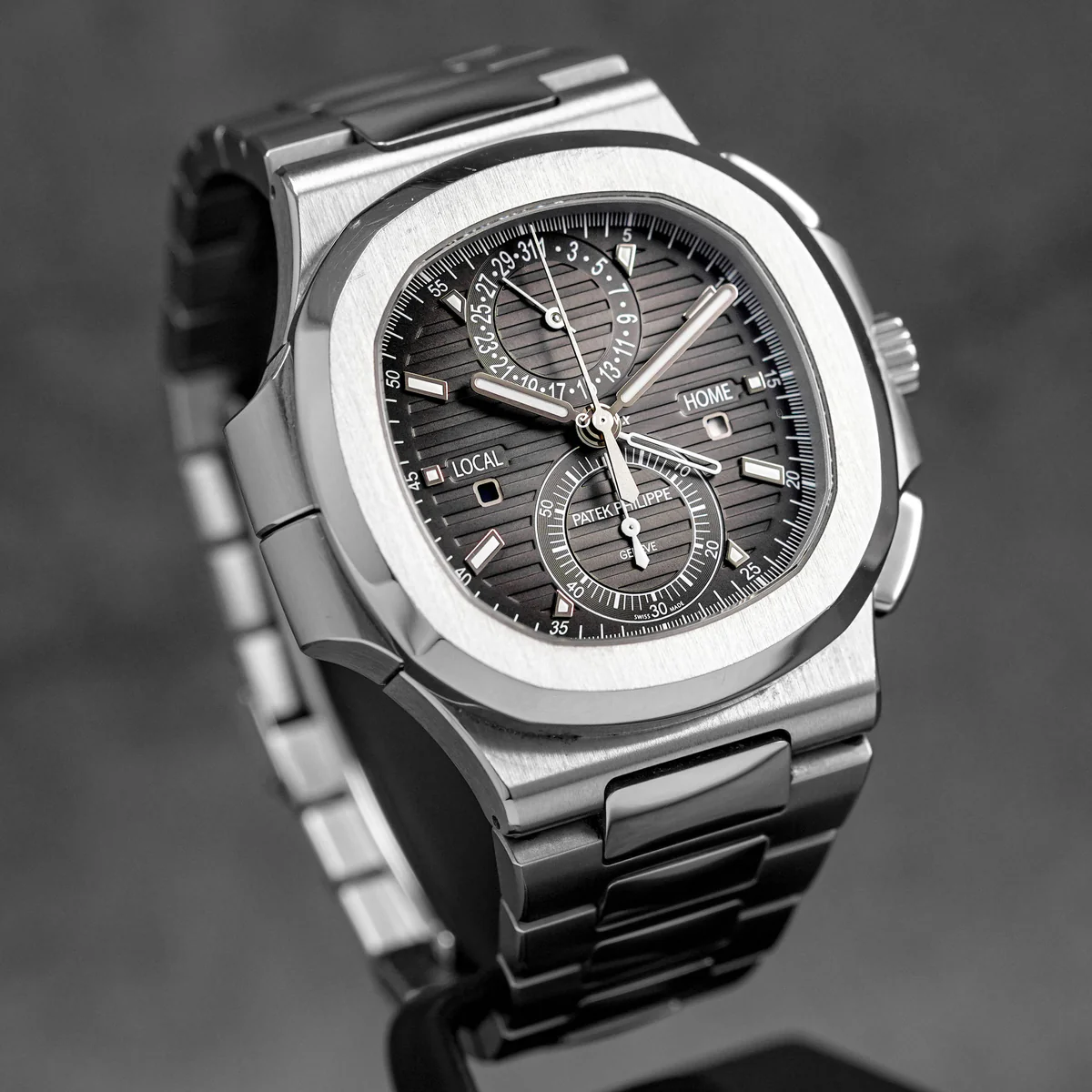 Nautilus5990-1ATravelTime_-2-1 Patek Philippe Nautilus 5990/1A Travel Time Steel Black Dial - Image 3