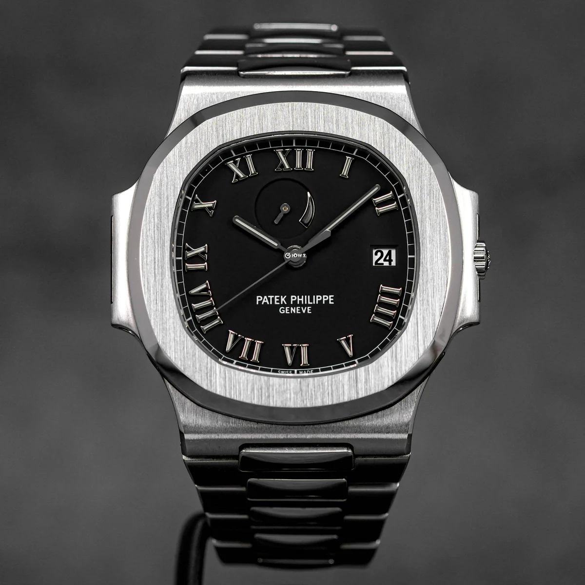 NautilusComet3710 Patek Philippe Nautilus 3710/1A-001 Comet Black Roman Dial - Image 2