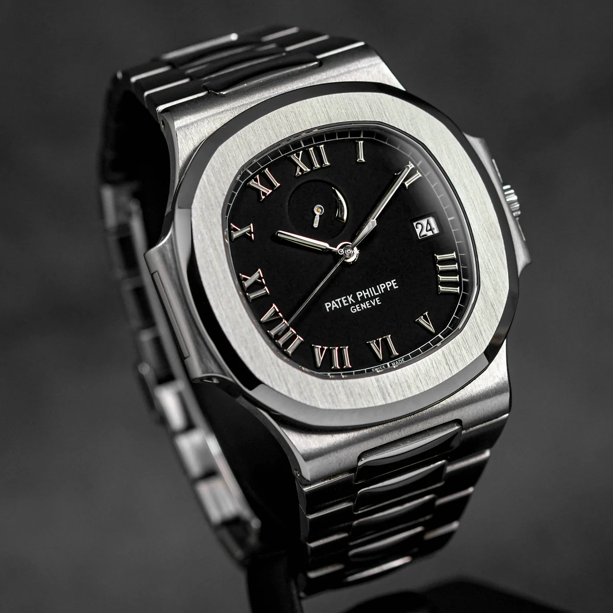 NautilusComet3710-3 Patek Philippe Nautilus 3710/1A-001 Comet Black Roman Dial - Image 3