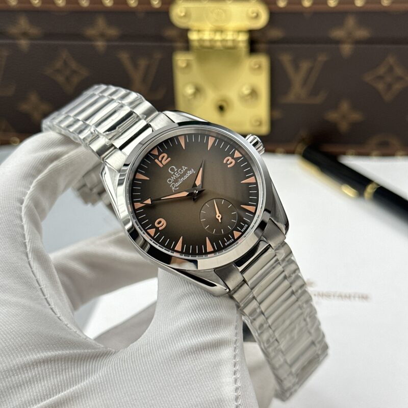 OMEGA-Seamaster-Railmaster-Brown-Dial-Steel-Best-Replica-2-800x800 Omega Seamaster Railmaster 235.10.38.20.13.001 Steel Brown Dial Best Replica VSF 38mm - Image 2