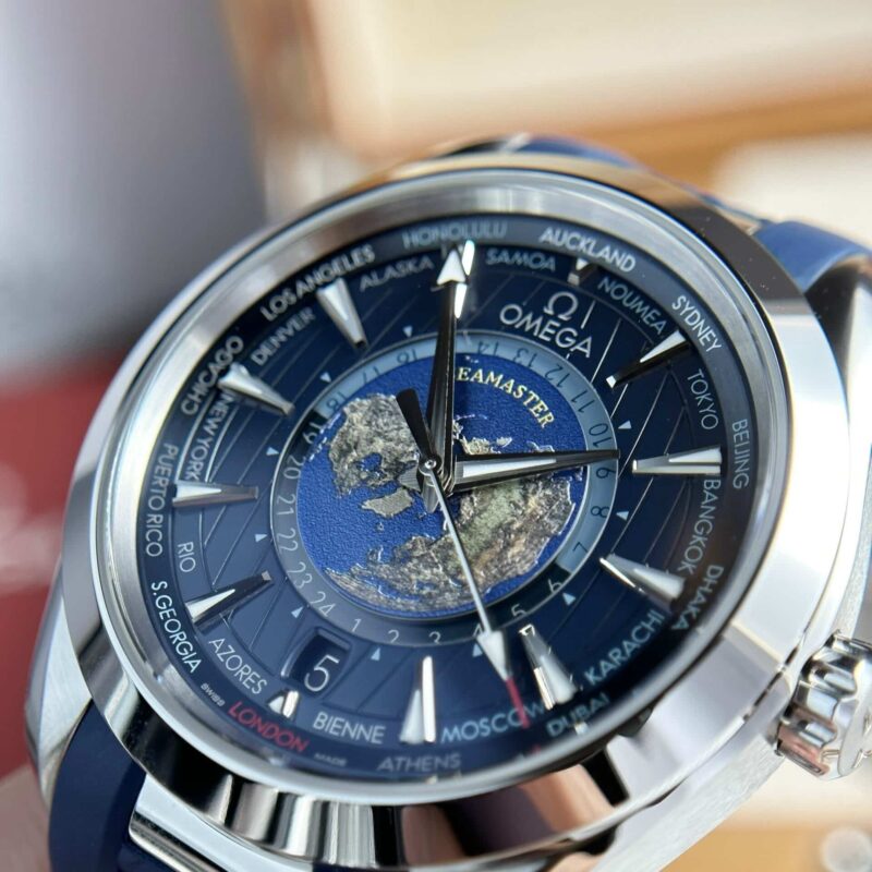 Omega-Aqua-Terra-Worldtimer-GMT-Blue-Dial-Rubber-Strap-6-800x800 Omega Aqua Terra Worldtimer GMT Blue Dial Rubber Strap Best Replica 43mm - Image 6