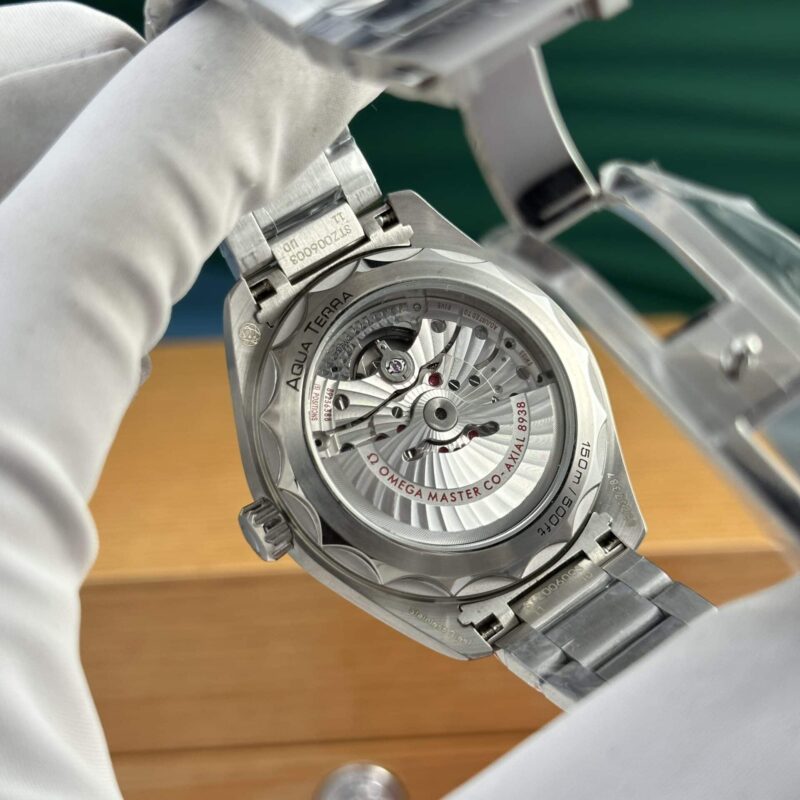Omega-Aqua-Terra-Worldtimer-GMT-White-Dial-8-1-800x800 Omega Aqua Terra Worldtimer GMT White Dial Best Replica VSF 43mm - Image 8