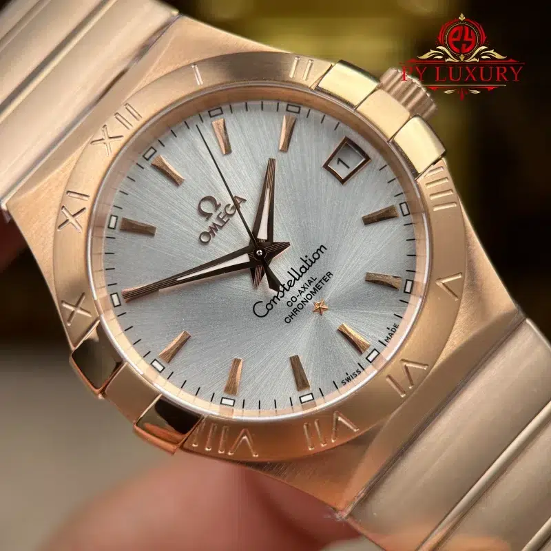 Omega-Constellation-123.50.38.21.02.001-Red-Gold-Silver-Dial-Best-Replica-5-800x800 Omega Constellation 123.50.38.21.02.001 Red Gold Silver Dial Best Replica 38mm - Image 5