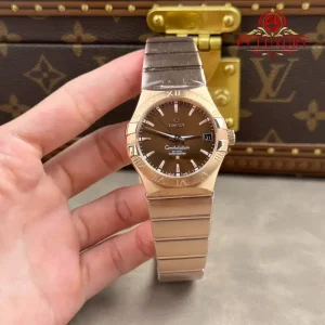 Omega Constellation 123.50.38.21.13.001 Red Gold Brown Dial Best Replica 38mm