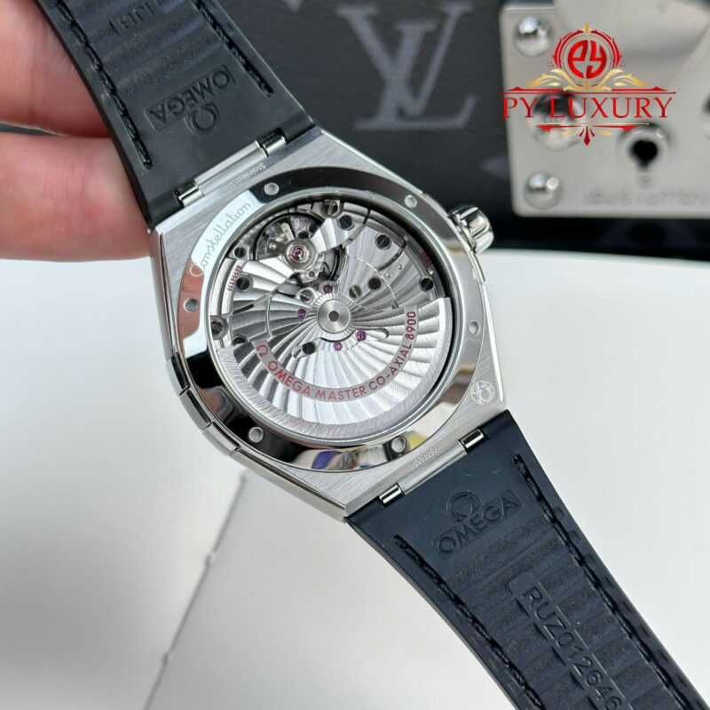 Omega-Constellation-Black-Dial-Black-Ceramic-Bezel-8-800x800 Omega Constellation Black Dial Black Ceramic Bezel Leather Strap Best Replica VSF 41mm - Image 8