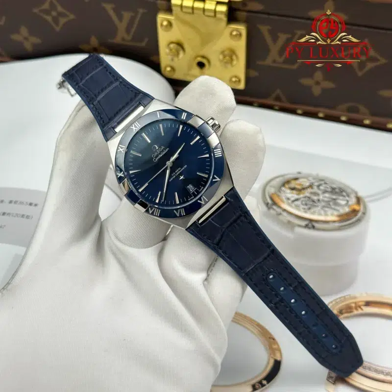 Omega-Constellation-Chronometer-Blue-Dial-131.33.41.21.03.001-Leather-Strap-2-800x800 Omega Constellation Chronometer 131.33.41.21.03.001 Blue Dial Leather Strap Best Replica 41mm - Image 2