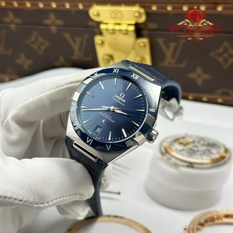 Omega-Constellation-Chronometer-Blue-Dial-131.33.41.21.03.001-Leather-Strap-3-800x800 Omega Constellation Chronometer 131.33.41.21.03.001 Blue Dial Leather Strap Best Replica 41mm - Image 3