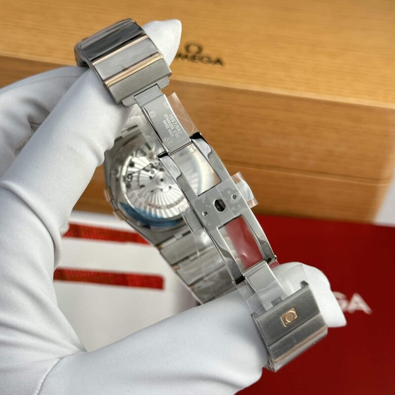 Omega-Constellation-Co-Axial-Brown-Dial-8-800x800 Omega Constellation Co-Axial Two Tone Rose Gold Brown Dial Best Replica 38mm - Image 8