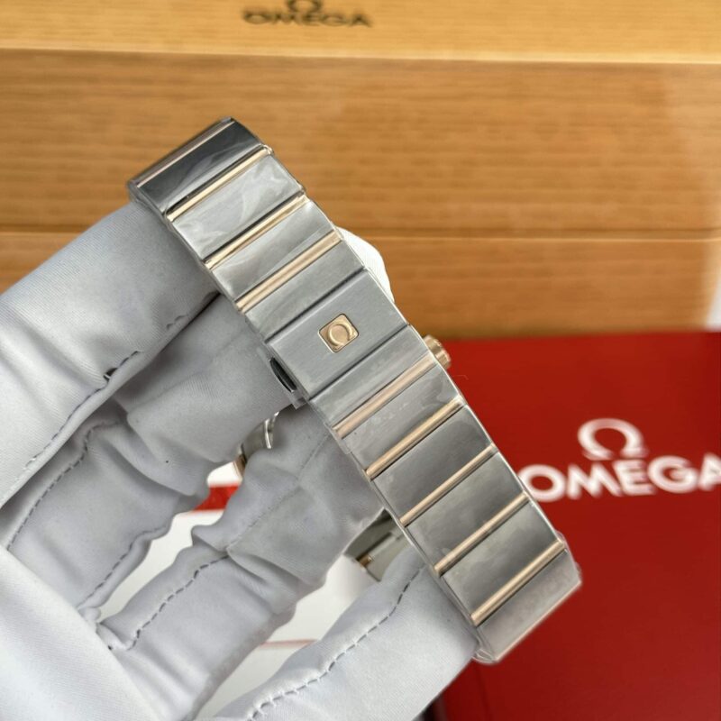 Omega-Constellation-Co-Axial-Brown-Dial-9-800x800 Omega Constellation Co-Axial Two Tone Rose Gold Brown Dial Best Replica 38mm - Image 9