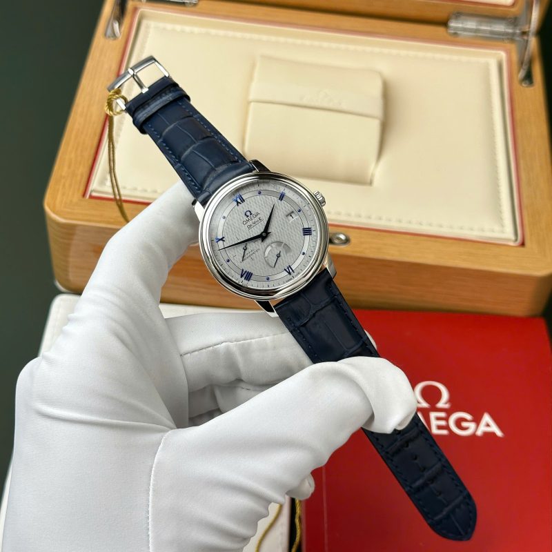 Omega-De-Ville-Prestige-Power-Reserve-Grey-Dial-Leather-2-800x800 Omega De Ville Prestige Power Reserve Grey Dial Blue Leather Strap Best Clone 39.5mm - Image 2
