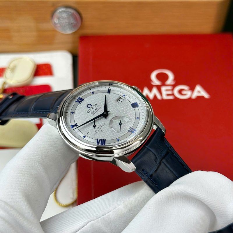 Omega-De-Ville-Prestige-Power-Reserve-Grey-Dial-Leather-5-800x800 Omega De Ville Prestige Power Reserve Grey Dial Blue Leather Strap Best Clone 39.5mm - Image 5