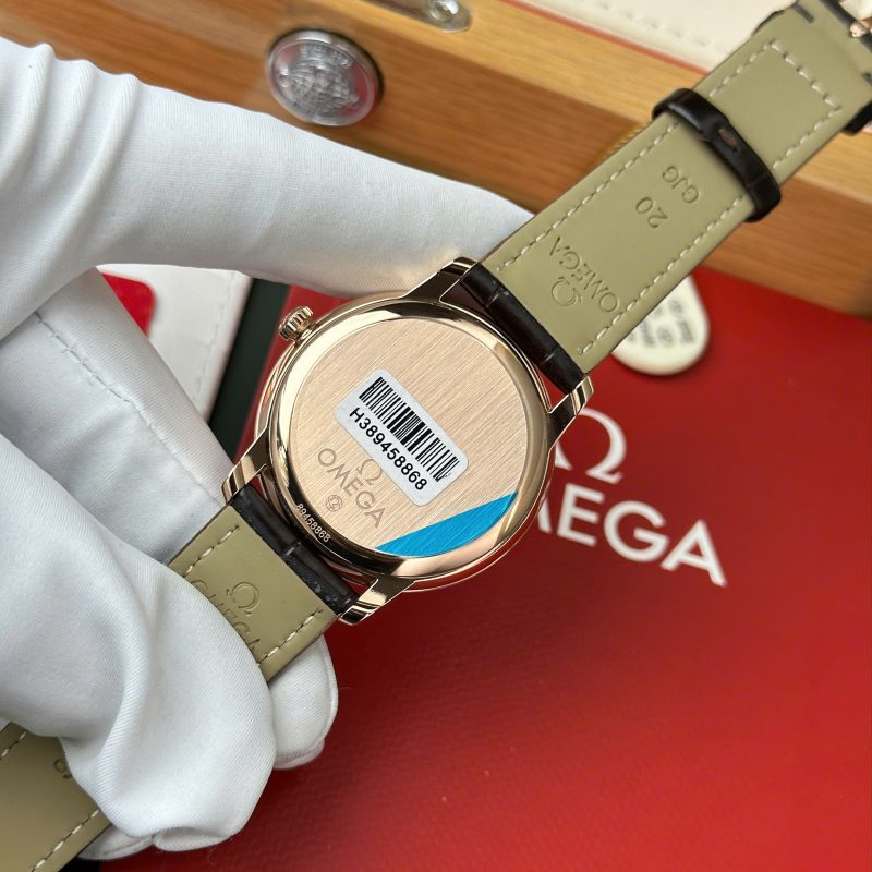 Omega-De-Ville-Prestige-Power-Reserve-Rose-Gold-Silver-Dial-Leather-11-800x800 Omega De Ville Prestige Power Reserve Rose Gold Silver Dial Leather Strap Best Replica 39.5mm - Image 11