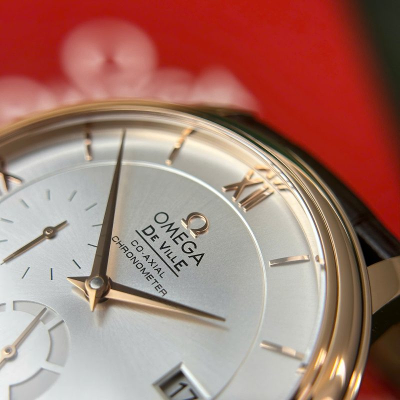 Omega-De-Ville-Prestige-Power-Reserve-Rose-Gold-Silver-Dial-Leather-7-800x800 Omega De Ville Prestige Power Reserve Rose Gold Silver Dial Leather Strap Best Replica 39.5mm - Image 7