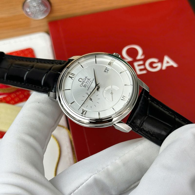 Omega-De-Ville-Prestige-Power-Reserve-Silver-Dial-424.13.40.21.02.005-Leather-5-800x800 Omega De Ville Prestige Power Reserve Silver Dial Black Leather Strap Best Clone 39.5mm - Image 5