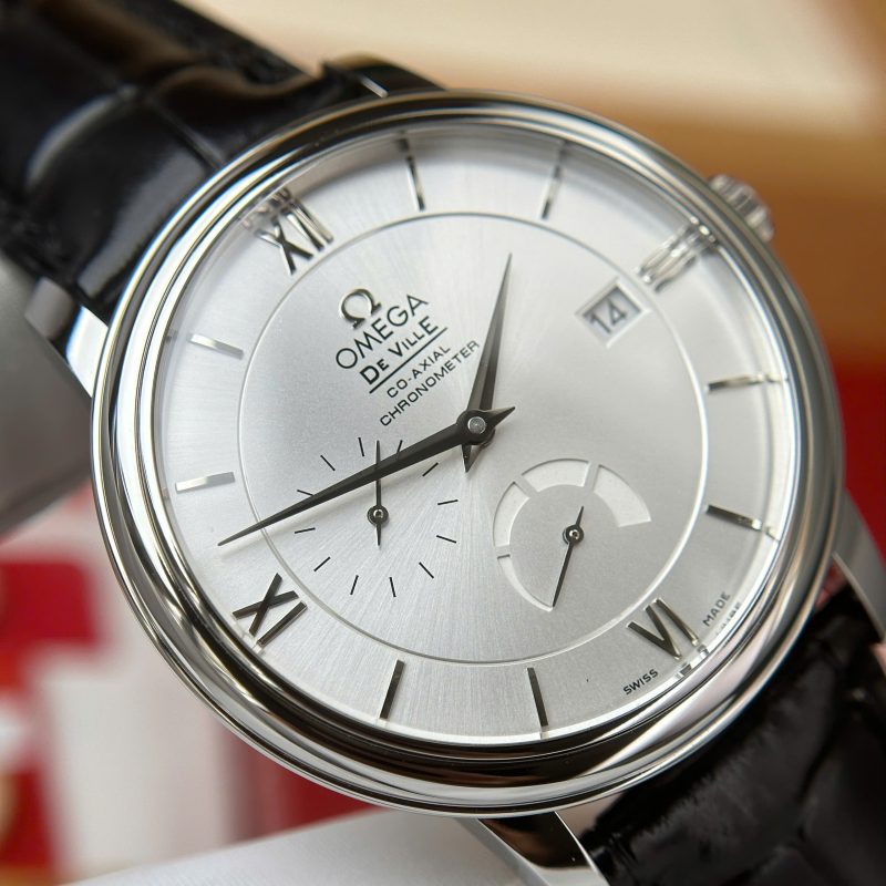 Omega-De-Ville-Prestige-Power-Reserve-Silver-Dial-424.13.40.21.02.005-Leather-6-800x800 Omega De Ville Prestige Power Reserve Silver Dial Black Leather Strap Best Clone 39.5mm - Image 6