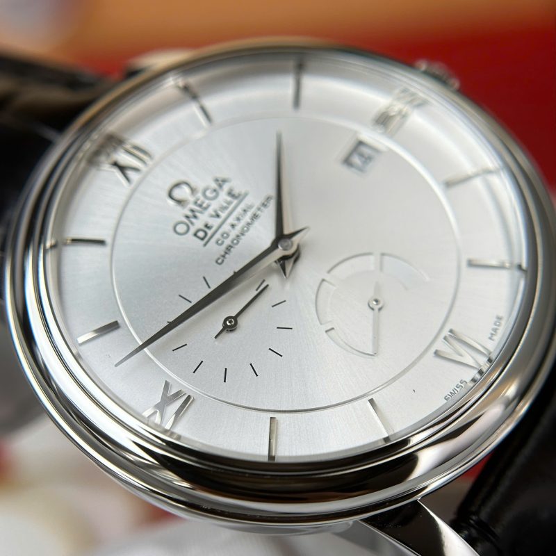 Omega-De-Ville-Prestige-Power-Reserve-Silver-Dial-424.13.40.21.02.005-Leather-8-800x800 Omega De Ville Prestige Power Reserve Silver Dial Black Leather Strap Best Clone 39.5mm - Image 8