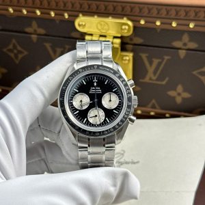 Omega Moonwatch Speedmaster Speedy Tuesday Steel Limited Edition Black & White Dial Replica 42mm