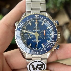 Omega Seamaster Planet Ocean 600M Chronograph Blue Dial Best Replica VRF 45.5mm
