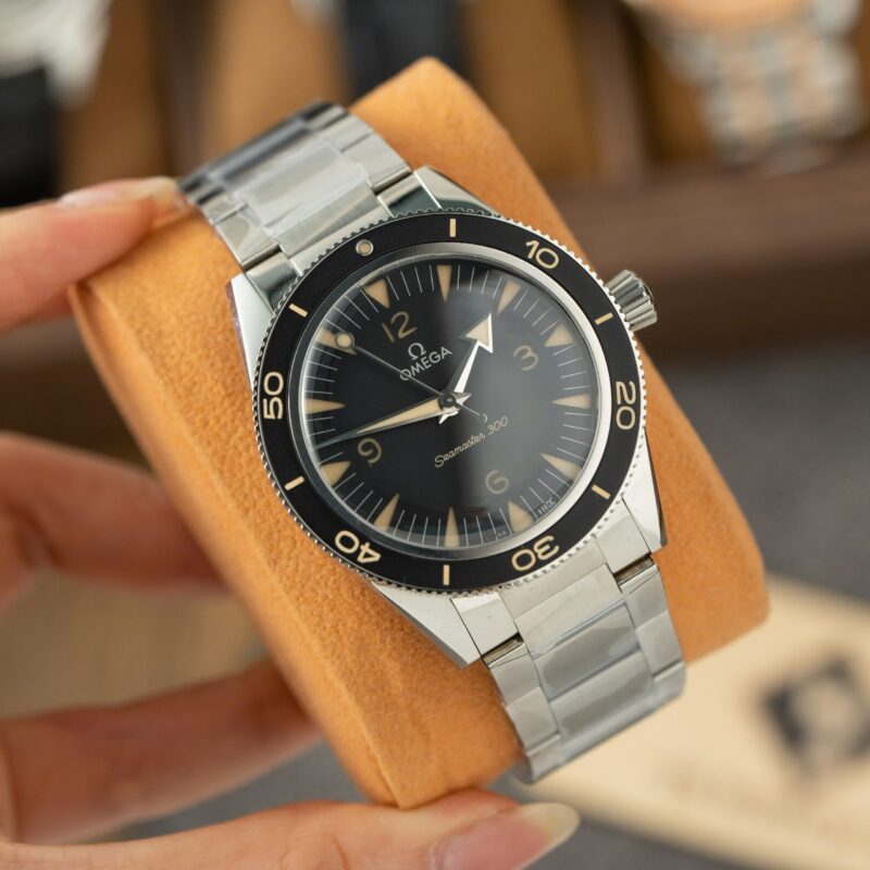Omega-Seamaster-300-Heritage-Black-Dial-800x800 Omega Seamaster 300 Heritage Black Dial Steel Bracelet Best Replica VSF 41mm