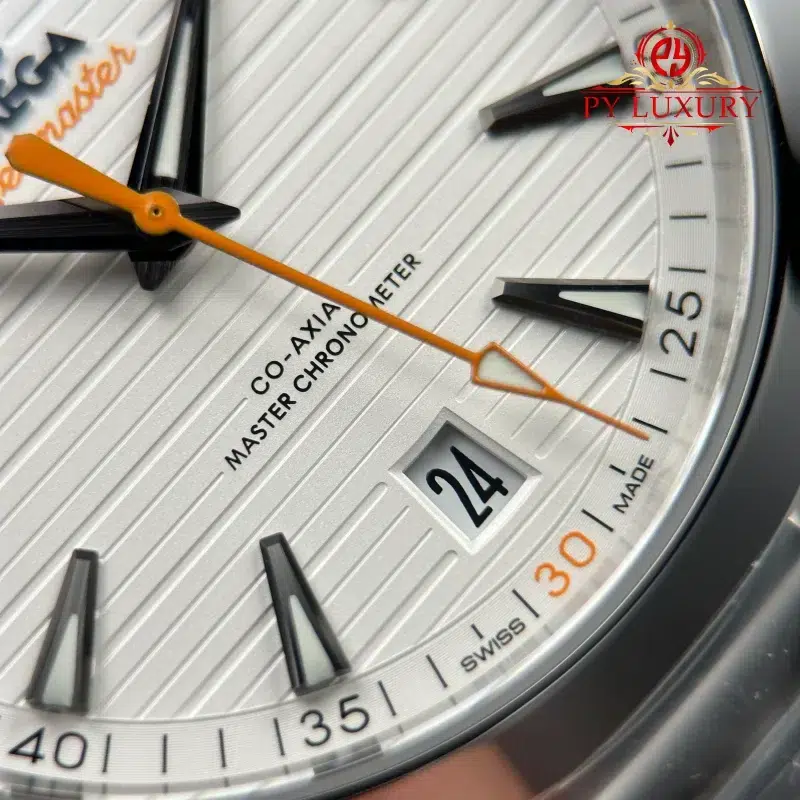 Omega-Seamaster-Aqua-Terra-Co-Axial-Master-Chronometer-White-Dial-Orange-Hand-Best-Replica-VSF-7-800x800 Omega Seamaster Aqua Terra Co-Axial Master Chronometer White Dial Orange Hand Best Replica VSF 41mm - Image 7