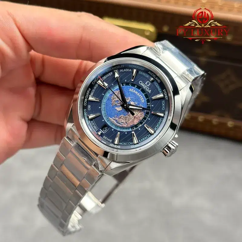 Omega-Seamaster-Aqua-Terra-Worldtimer-Blue-Dial-Steel-Bracelet-Best-Edition-3-800x800 Omega Seamaster Aqua Terra Worldtimer Blue Dial Steel Bracelet Best Edition 43mm - Image 3
