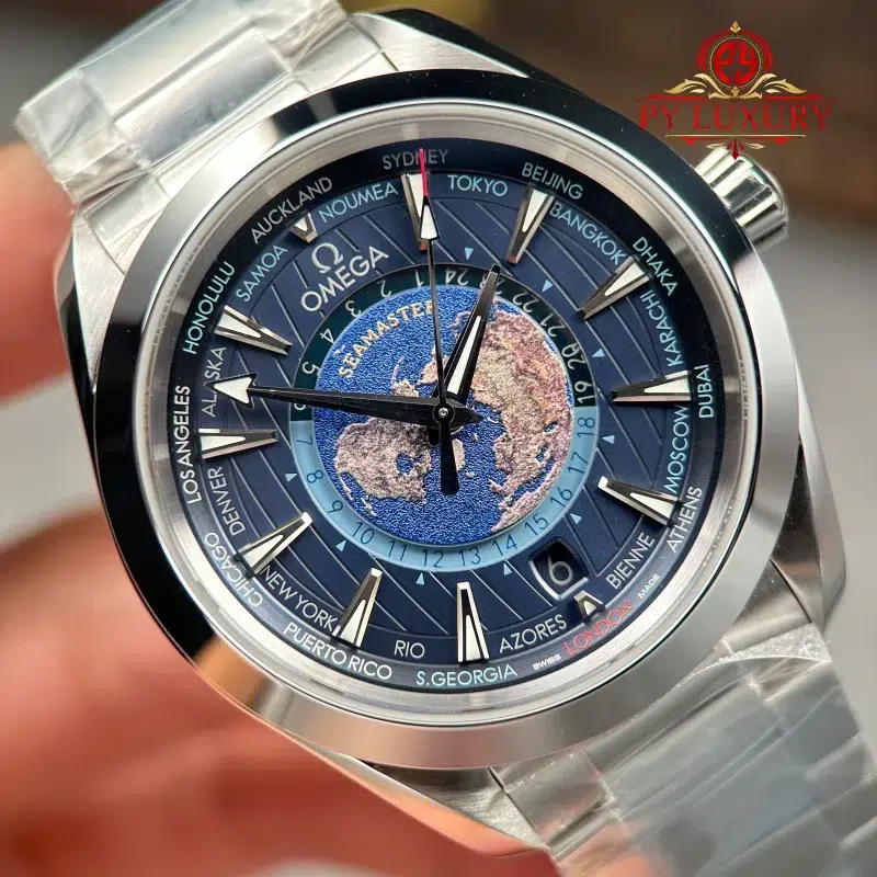 Omega-Seamaster-Aqua-Terra-Worldtimer-Blue-Dial-Steel-Bracelet-Best-Edition-4-800x800 Omega Seamaster Aqua Terra Worldtimer Blue Dial Steel Bracelet Best Edition 43mm - Image 4