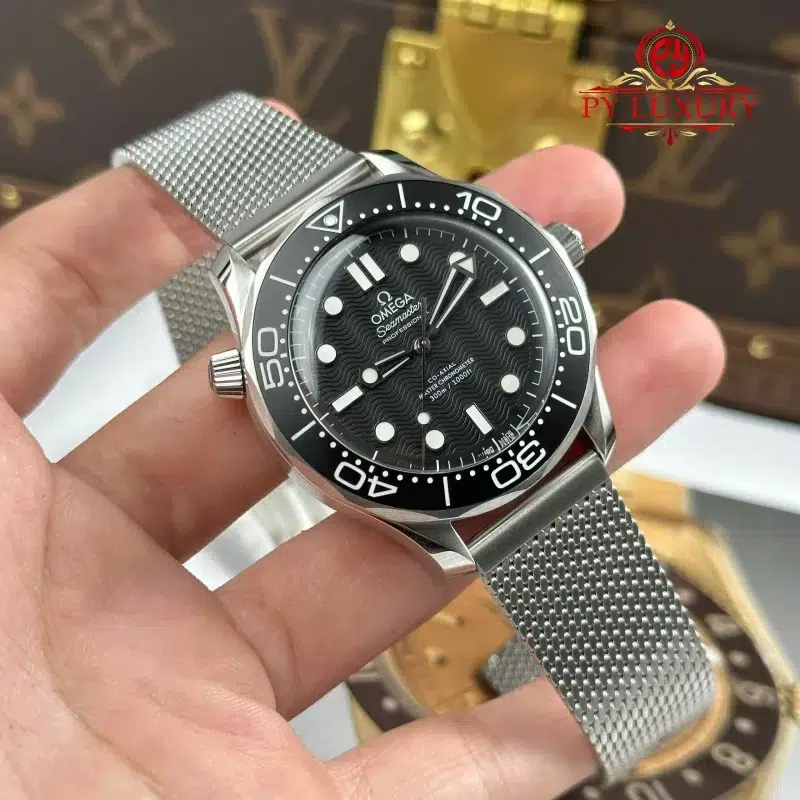 Omega-Seamaster-Diver-300M-Steel-on-Steel-Black-Dial-6-800x800 Omega Seamaster Diver 300M Steel on Steel 210.30.42.20.01.010 Black Dial 1:1 Best Replica VSF 42mm - Image 3