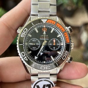 Omega Seamaster Planet Ocean 600M Chronograph Black Dial Best Replica VRF 45.5mm