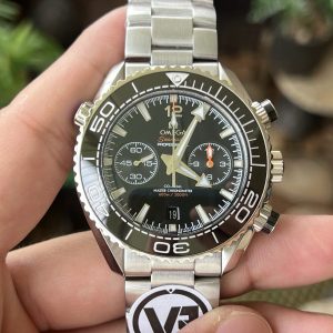 Omega Seamaster Planet Ocean 600M Chronograph Black Dial Black Ceramic Bezel Best Replica VRF 45.5mm