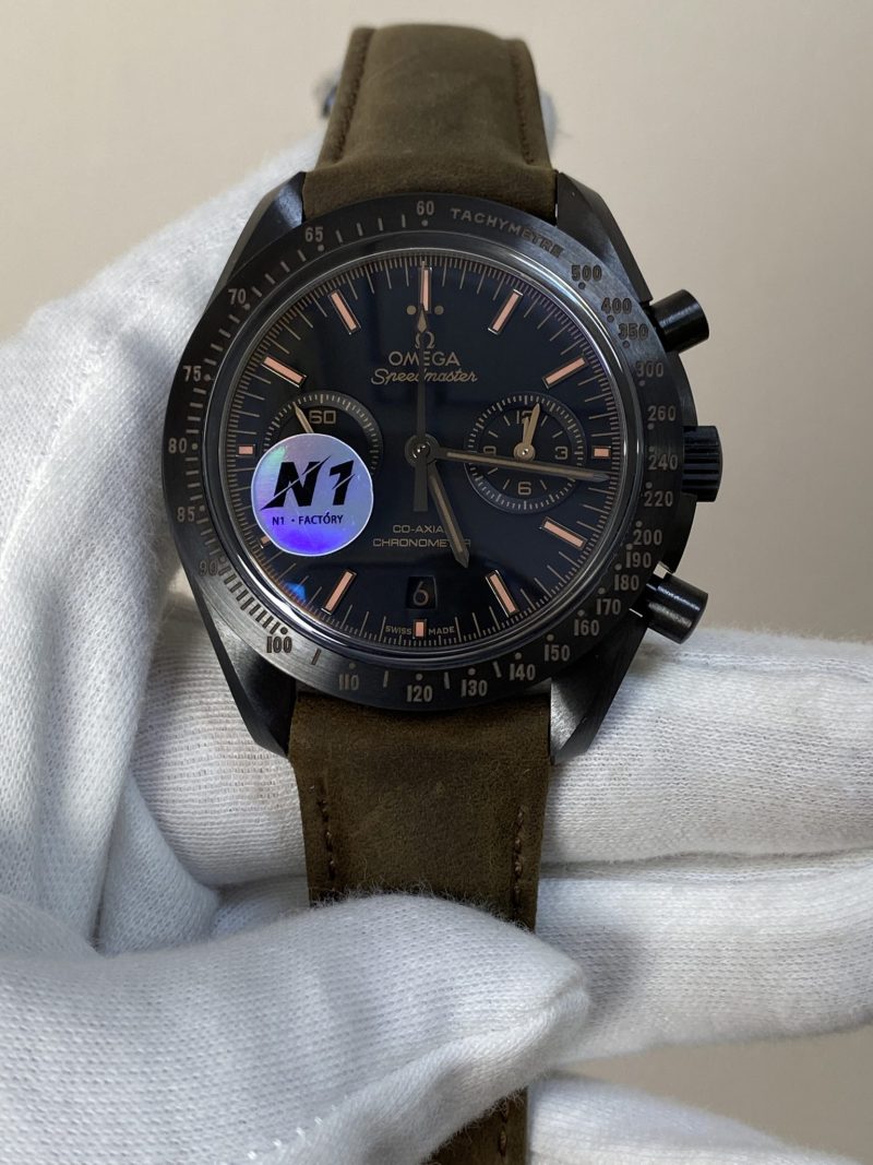 Omega-Speedmaster-Moonwatch-Dark-Side-of-the-Moon-Ceramic-Black-Brown-Leather-Strap-Replica-44mm-1-scaled-e1782482352309-800x1067 Omega Speedmaster Moonwatch Dark Side of the Moon Ceramic Black & Brown Leather Strap Replica 44mm