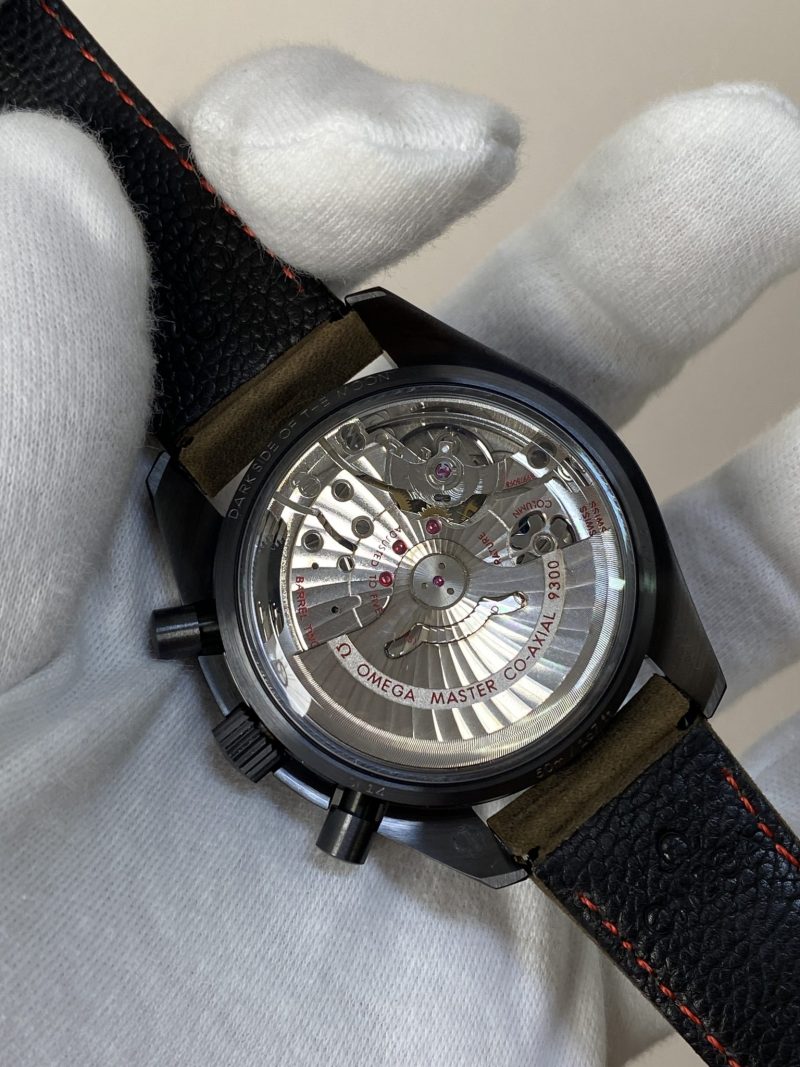 Omega-Speedmaster-Moonwatch-Dark-Side-of-the-Moon-Ceramic-Black-Brown-Leather-Strap-Replica-44mm-7-scaled-e1782482477523-800x1067 Omega Speedmaster Moonwatch Dark Side of the Moon Ceramic Black & Brown Leather Strap Replica 44mm - Image 6
