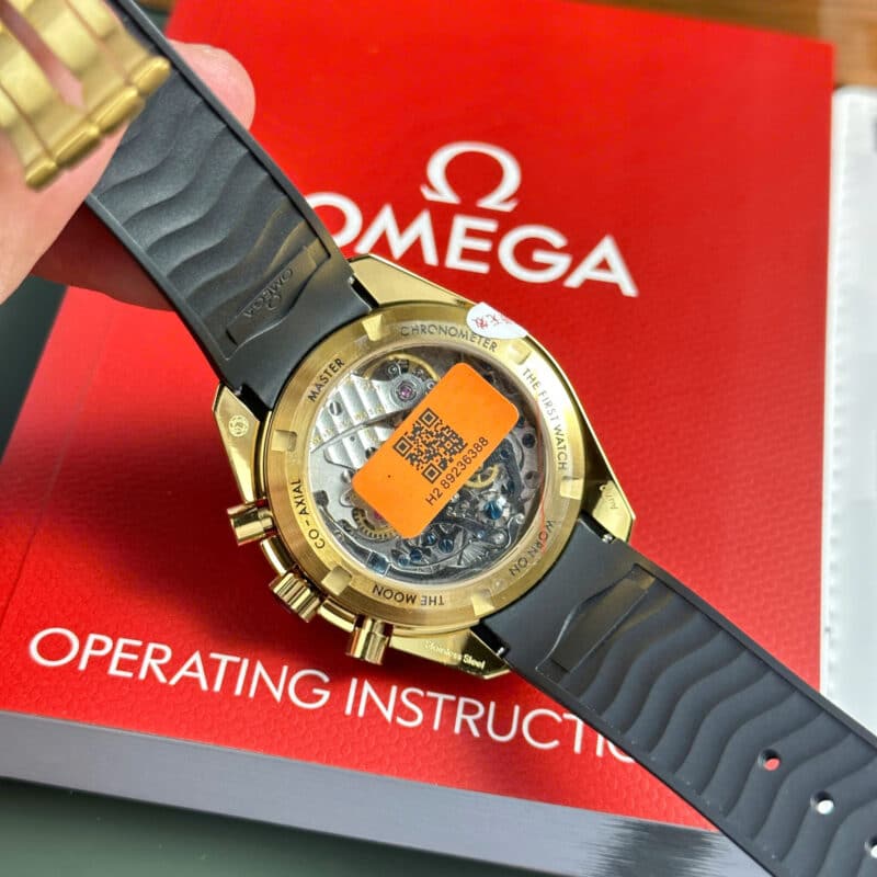 Omega-Speedmaster-Professional-Moonwatch-Chronograph-Gold-Yellow-Dial-6-scaled-800x800 Omega Speedmaster Professional Moonwatch Chronograph Yellow Gold Yellow Dial Rubber Replica 42mm - Image 6