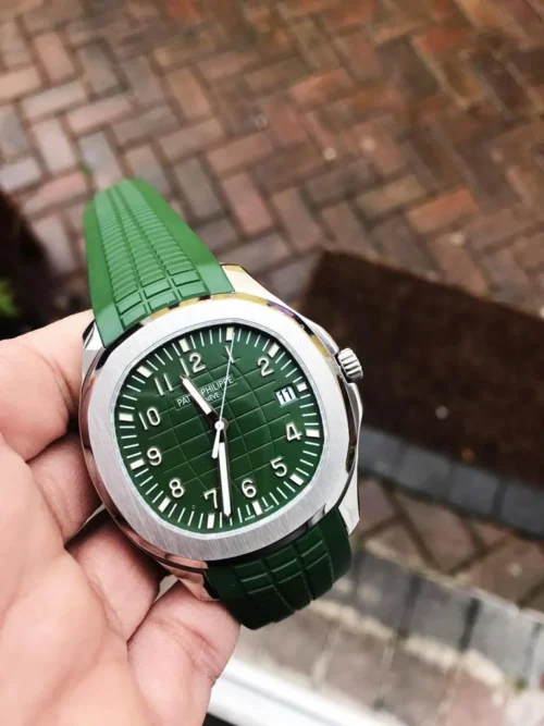 PHOTO-2020-12-07-03-24-30-7-500x667 Aquanaut 5168G 42mm SS ZF 1:1 Best Edition Green Dial on Green Rubber Strap