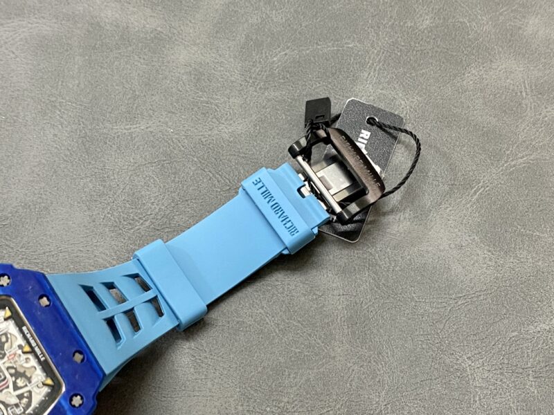RM11-03-Jean-Todt-50th-Anniversary-Chronograph-Blue-Carbon-Fiber-7-800x600 Richard Mille RM11-03 Jean Todt 50th Anniversary Chronograph Blue Carbon Fiber Best Replica KVF 49.94 x 44.5mm - Image 9
