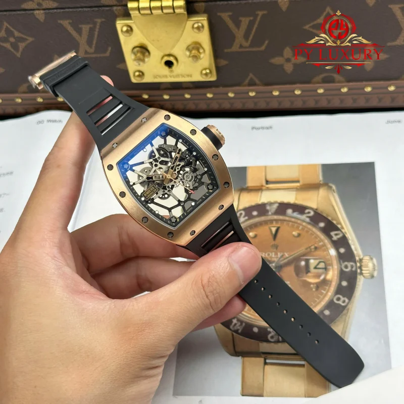 Richard-Mille-RM-035-Americas-Rose-Gold-Toro-Skeleton-Limited-Edition-1-800x800 Richard Mille RM035 Americas Rose Gold Toro Skeleton 1:1 Best Replica ZF Factory 39.7mm x 48mm - Image 2