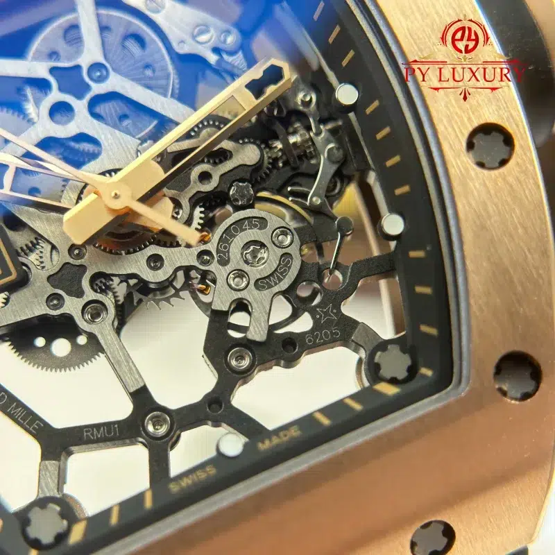 Richard-Mille-RM-035-Americas-Rose-Gold-Toro-Skeleton-Limited-Edition-11-800x800 Richard Mille RM035 Americas Rose Gold Toro Skeleton 1:1 Best Replica ZF Factory 39.7mm x 48mm - Image 7