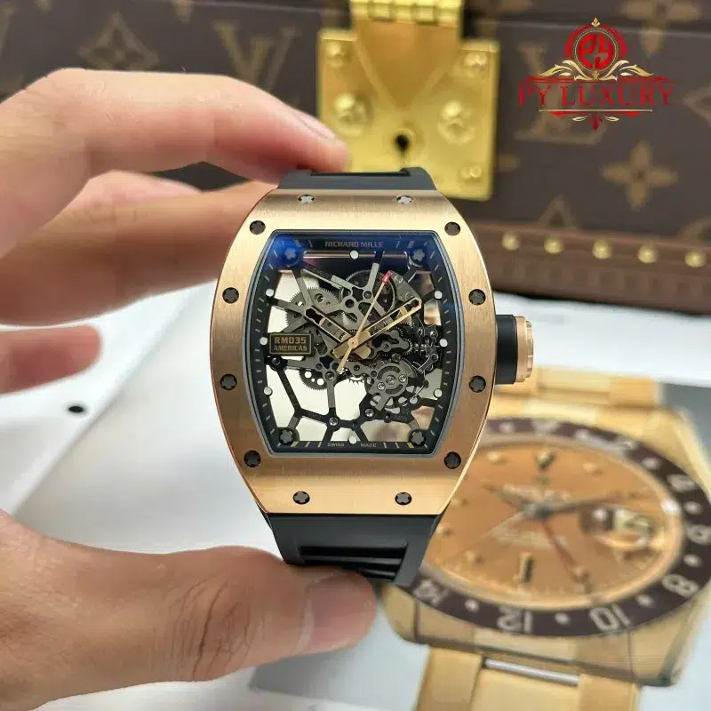 Richard-Mille-RM-035-Americas-Rose-Gold-Toro-Skeleton-Limited-Edition-9-800x800 Richard Mille RM035 Americas Rose Gold Toro Skeleton 1:1 Best Replica ZF Factory 39.7mm x 48mm