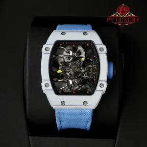 Richard Mille RM27-02 Rafael Nadal Tourbillon White Carbon Fiber Best Replica 39.7 x 47.7mm