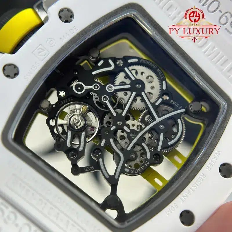 Richard-Mille-RM-61-01-Yohan-Blake-Asia-Limited-Edition-White-Ceramic-10-800x800 Richard Mille RM 61-01 Yohan Blake Asia Limited Edition White Ceramic 1:1 Best Replica ZF 42.7mm x 50.23mm - Image 12
