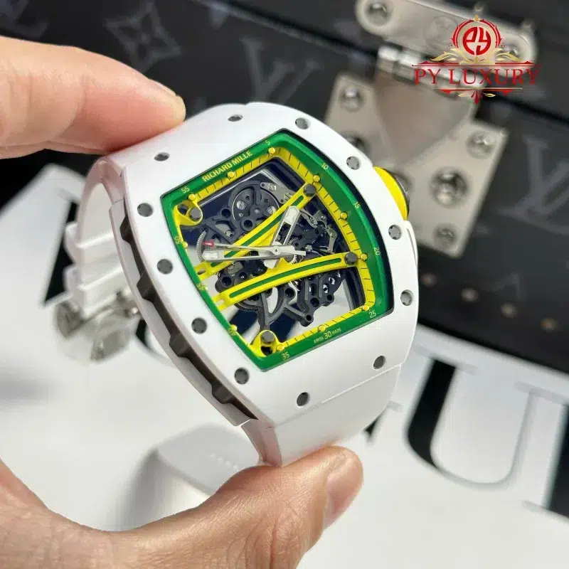Richard-Mille-RM-61-01-Yohan-Blake-Asia-Limited-Edition-White-Ceramic-3-800x800 Richard Mille RM 61-01 Yohan Blake Asia Limited Edition White Ceramic 1:1 Best Replica ZF 42.7mm x 50.23mm - Image 3