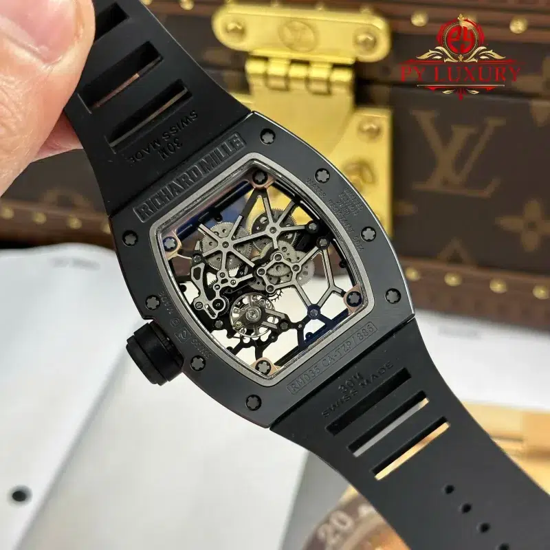 Richard-Mille-RM035-Black-Toro-Ceramic-Rose-Gold-Skeleton-Dial-Rubber-Strap-7-800x800 Richard Mille RM035 Black Toro Ceramic & Rose Gold Skeleton Dial Rubber Strap Best Replica 1:1 ZF Factory 39.7mm x 48mm - Image 11