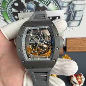 Richard Mille RM055 All Grey Boutique Edition Vaucher Movement 1:1 Super Clone A9F 42.7 x 49.9mm (Free Sprung)
