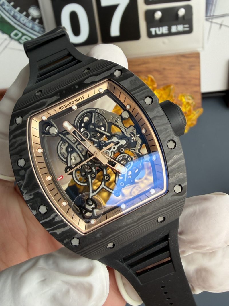 Richard-Mille-RM055-Bubba-Watson-Asia-Edition-Carbon-NTPT-Vaucher-Movement-1-1-Super-Clone-3-800x1067 Richard Mille RM055 Bubba Watson Asia Edition Carbon NTPT Vaucher Movement 1:1 Super Clone A9 Factory 42.7mm x 49.9mm (Free Sprung) - Image 3