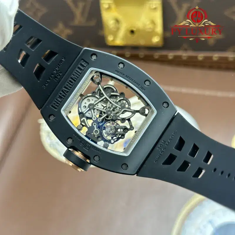 Richard-Mille-RM055-Bubba-Watson-Black-Ceramic-Asia-Edition-10-800x800 Richard Mille RM055 Bubba Watson Black Ceramic Asia Edition Black Rubber Strap Best Replica ZF 42.7mm - Image 10