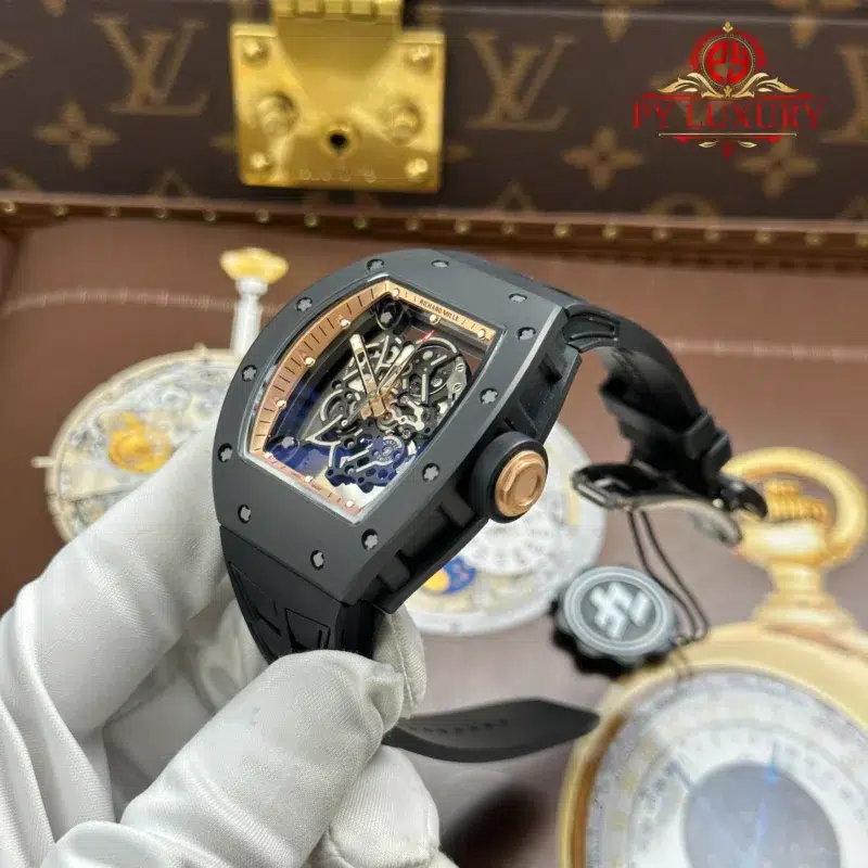 Richard-Mille-RM055-Bubba-Watson-Black-Ceramic-Asia-Edition-3-800x800 Richard Mille RM055 Bubba Watson Black Ceramic Asia Edition Black Rubber Strap Best Replica ZF 42.7mm - Image 3