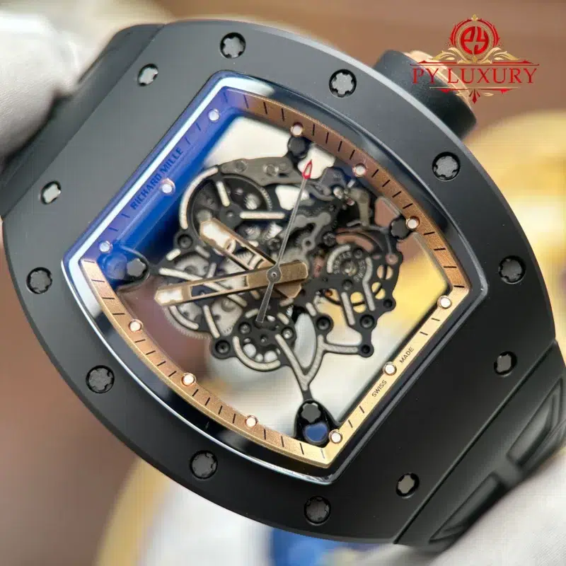 Richard-Mille-RM055-Bubba-Watson-Black-Ceramic-Asia-Edition-4-800x800 Richard Mille RM055 Bubba Watson Black Ceramic Asia Edition Black Rubber Strap Best Replica ZF 42.7mm - Image 4